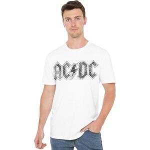 AC/DC ACDC Paisley Logo Unisex T Shirt, White, XXXX-Large AC/DC ACDC Paisley Logo Unisex T Shirt, White, XXXX-Large