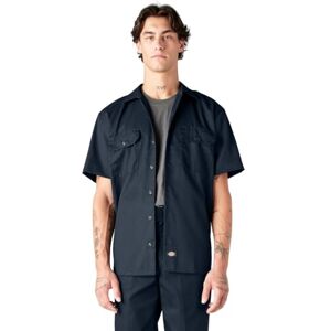 Dickies Men's Short Sleeve Work Big and Tall Button Down Shirt, Dark Navy, 5XL Plus UK Dickies Men's Short Sleeve Work Big and Tall Button Down Shirt, Dark Navy, 5XL Plus UK