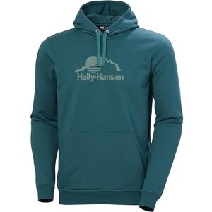 Helly Hansen Men's Nord Graphic Pull Over Hoodie, Dark Creek, L Helly Hansen Men's Nord Graphic Pull Over Hoodie, Dark Creek, L