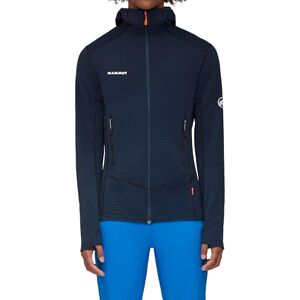 Mammut Taiss Light ML Hooded Jacket Men Fleece and Nylon Midlayer with Zip for Mountain Hiking Marine, 3XL Mammut Taiss Light ML Hooded Jacket Men Fleece and Nylon Midlayer with Zip for Mountain Hiking Marine, 3XL