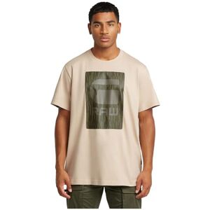 G-STAR Men's Burger Box Rain Loose T-Shirt, Beige (dk brick D26478-C336-1214), M G-STAR Men's Burger Box Rain Loose T-Shirt, Beige (dk brick D26478-C336-1214), M