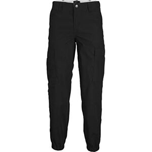 JACK & JONES Men's Jpstkarl Jjflint Sa Cuffed Cargo Trousers, Black, 30 W/32 L JACK & JONES Men's Jpstkarl Jjflint Sa Cuffed Cargo Trousers, Black, 30 W/32 L