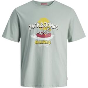 JACK & JONES Men's Jorcoconut Skull Tee SS Crew Neck T-Shirt, Gray Mist, XS JACK & JONES Men's Jorcoconut Skull Tee SS Crew Neck T-Shirt, Gray Mist, XS