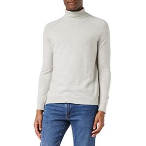 FALKE Men's Roll Neck Rag Long-Sleeved Shirt, Men, 64008, light grey mel., L FALKE Men's Roll Neck Rag Long-Sleeved Shirt, Men, 64008, light grey mel., L