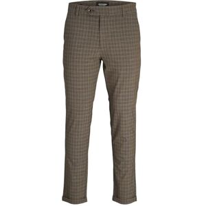 JACK & JONES Men's Male Slim Fit Chino Hose Trousers, Tigers Eye/Detail: Check, 28 W/ 30 L JACK & JONES Men's Male Slim Fit Chino Hose Trousers, Tigers Eye/Detail: Check, 28 W/ 30 L