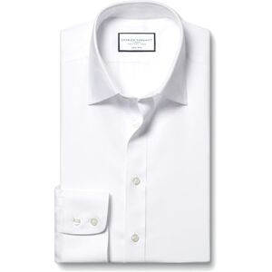 Charles Tyrwhitt Shirts for Men White Non Iron with 100% Cotton Twill Formal Dress Shirt for Work, Business & Weddings Extra Slim Fit with Classic Collar Charles Tyrwhitt Shirts for Men White Non Iron with 100% Cotton Twill Formal Dress Shirt for Work, Business & Weddings Extra Slim Fit with Classic Collar