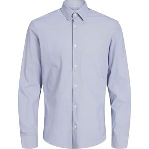 JACK & JONES Men's Jprblaactive Stretch Shirt L/S Sn Casual, Dark Navy/Stripes: Slim fit, L JACK & JONES Men's Jprblaactive Stretch Shirt L/S Sn Casual, Dark Navy/Stripes: Slim fit, L