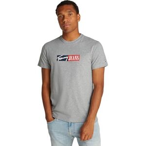 Tommy Jeans Men’s Slim Entry Graphic Long Sleeve Round Neck T-Shirt, Grey (Grey HTR), XS Tommy Jeans Men’s Slim Entry Graphic Long Sleeve Round Neck T-Shirt, Grey (Grey HTR), XS