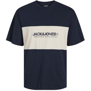 JACK & JONES Men's Jjelegacy Blocking Tee Ss O-Neck Noos T-Shirt, Blazer Navy, XL JACK & JONES Men's Jjelegacy Blocking Tee Ss O-Neck Noos T-Shirt, Blazer Navy, XL
