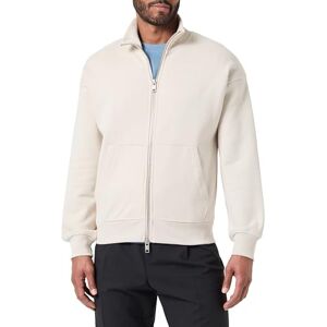 JACK & JONES Men's Jorvolume Sweat Zip High Neck Blk Sweatshirt, Moonbeam, M JACK & JONES Men's Jorvolume Sweat Zip High Neck Blk Sweatshirt, Moonbeam, M