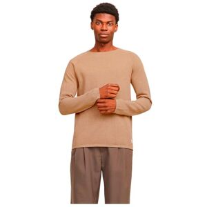 JACK & JONES Men's Jjehill Knit Crew Neck Noos Jumper, Coriander/Detail: Twist, L Light Brown JACK & JONES Men's Jjehill Knit Crew Neck Noos Jumper, Coriander/Detail: Twist, L Light Brown
