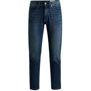 Boss Mens RE.Maine BO Blue-Black Regular-fit Jeans in Soft-Motion Denim Boss Mens RE.Maine BO Blue-Black Regular-fit Jeans in Soft-Motion Denim