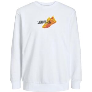 JACK & JONES Men's Jcoedition Sweat Crew Neck Gc Sweatshirt, White, S JACK & JONES Men's Jcoedition Sweat Crew Neck Gc Sweatshirt, White, S