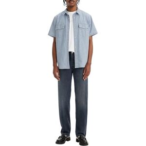 Levi's Men's 501 Original Fit Jeans, Blue Black Stretch, 38W / 34L Levi's Men's 501 Original Fit Jeans, Blue Black Stretch, 38W / 34L