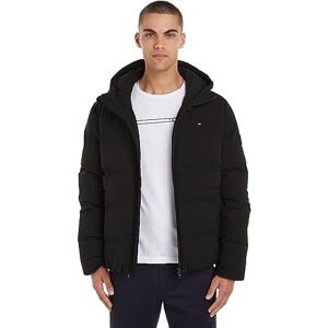 Tommy Hilfiger Men's Hooded Jacket for Transition Weather, Black (Black), XXL Tommy Hilfiger Men's Hooded Jacket for Transition Weather, Black (Black), XXL
