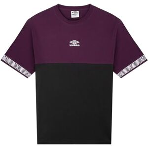 Umbro Mens SS Cl Crew T-Shirt Purple/Black S Umbro Mens SS Cl Crew T-Shirt Purple/Black S