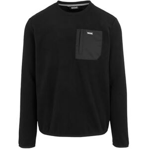 Regatta Mens Frankie Fleece Crewneck Sweatshirt, Comfortable & Lightweight with Zip Chest Pocket Perfect for Outdoors, Walking, Camping & Hiking Black Regatta Mens Frankie Fleece Crewneck Sweatshirt, Comfortable & Lightweight with Zip Chest Pocket Perfect for Outdoors, Walking, Camping & Hiking Black