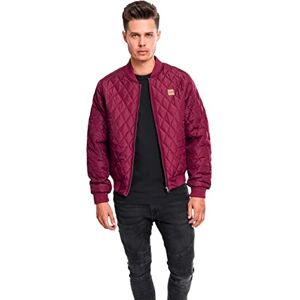 Urban Classics Bekleidung Diamond Quilt Nylon Burgundy (TB862-00606) S Rot Urban Classics Bekleidung Diamond Quilt Nylon Burgundy (TB862-00606) S Rot