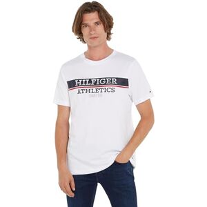 Tommy Hilfiger Men Hilfiger Ath Tee S/S T-Shirts, White, XXL Tommy Hilfiger Men Hilfiger Ath Tee S/S T-Shirts, White, XXL