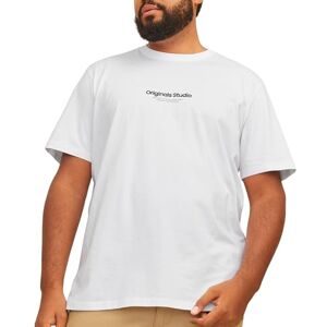 JACK & JONES JACK&JONES PLUS Men's Jorvesterbro Tee Ss Crew Neck Noos Pls T-Shirt, Bright White, 3XL JACK & JONES JACK&JONES PLUS Men's Jorvesterbro Tee Ss Crew Neck Noos Pls T-Shirt, Bright White, 3XL