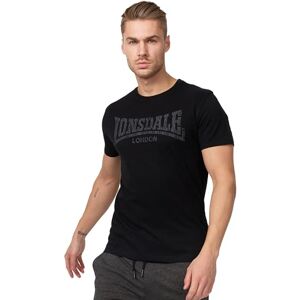 Lonsdale Men's Logo kai Regular Fit T-Shirt, Black, Large (Manufacturer size: L) Lonsdale Men's Logo kai Regular Fit T-Shirt, Black, Large (Manufacturer size: L)