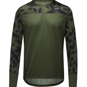 GORE TrailKPR Daily Long Sleeve Shirt Mens, Utility Green/Black, S GORE TrailKPR Daily Long Sleeve Shirt Mens, Utility Green/Black, S