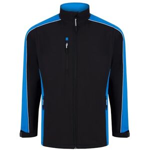 ORN ØRN Mens Workwear Sporty Two Tone Softshell Jacket, Breathable, Water Resistant, Machine Washable Avocet(4288), Black/Reflex Blue, 4XL ORN ØRN Mens Workwear Sporty Two Tone Softshell Jacket, Breathable, Water Resistant, Machine Washable Avocet(4288), Black/Reflex Blue, 4XL
