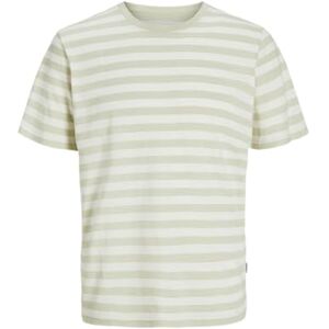 JACK & JONES Men's Jorvarenna Stripe Tee Ss Crew Neck, Celadon Tint, M JACK & JONES Men's Jorvarenna Stripe Tee Ss Crew Neck, Celadon Tint, M