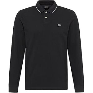 Lee Men's Long-Sved Pique Polo Shirt, Black Black, M Lee Men's Long-Sved Pique Polo Shirt, Black Black, M
