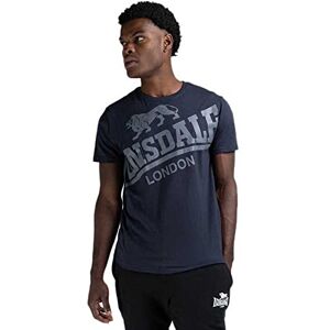 Lonsdale Men's Navy Classic T-Shirt Regular Fit Lion Logo New 2020 Model Watton 100% Cotton Lonsdale Men's Navy Classic T-Shirt Regular Fit Lion Logo New 2020 Model Watton 100% Cotton