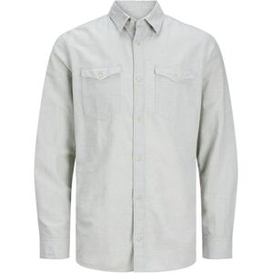 JACK & JONES Men's Jcosheridan Linen Blend Shirt Ls Long Sleeve, Desert Sage, L JACK & JONES Men's Jcosheridan Linen Blend Shirt Ls Long Sleeve, Desert Sage, L