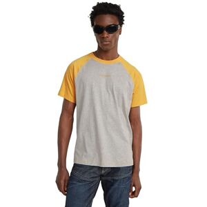 G-STAR RAW G-Star Men's Baseball Loose T-Shirt, Multicolor (milk htr/dk spice htr D24630-336-G504), XXL G-STAR RAW G-Star Men's Baseball Loose T-Shirt, Multicolor (milk htr/dk spice htr D24630-336-G504), XXL