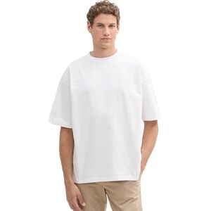 Tom Tailor Denim Men's 1035912 Oversize Basic T-Shirt, 20000-White, L Tom Tailor Denim Men's 1035912 Oversize Basic T-Shirt, 20000-White, L