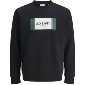 JACK & JONES Jjhayato Sweat Crew Neck BTS, black, S JACK & JONES Jjhayato Sweat Crew Neck BTS, black, S