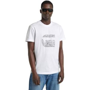 G-STAR Men's Stitch Burger T-Shirt, White (white D25674-C336-110), M G-STAR Men's Stitch Burger T-Shirt, White (white D25674-C336-110), M