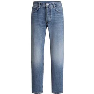 Hugo Boss Jonah Men's Regular Fit Jeans in Medium Blue Stone-Washed Cotton Denim, Bright Blue, 29 W/32 L Hugo Boss Jonah Men's Regular Fit Jeans in Medium Blue Stone-Washed Cotton Denim, Bright Blue, 29 W/32 L