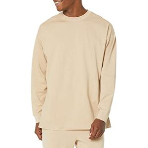 Amazon Essentials Men's Oversized Long-Sleeved Organic Cotton T-Shirt, Tan, 3XL Plus Amazon Essentials Men's Oversized Long-Sleeved Organic Cotton T-Shirt, Tan, 3XL Plus