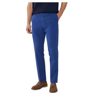 Hackett London Men's Cott Linen Chino Trouser, Blue (Blue Print), 32W/34L Hackett London Men's Cott Linen Chino Trouser, Blue (Blue Print), 32W/34L