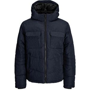 JACK & JONES Men's Jjbuild Puffer Jacket, Navy Blazer/Detail: Melange, M JACK & JONES Men's Jjbuild Puffer Jacket, Navy Blazer/Detail: Melange, M