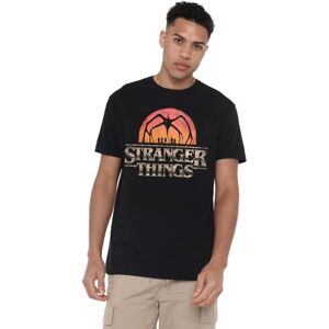 Stranger Things Sunset Logo Unisex T Shirt, Black, Large Stranger Things Sunset Logo Unisex T Shirt, Black, Large