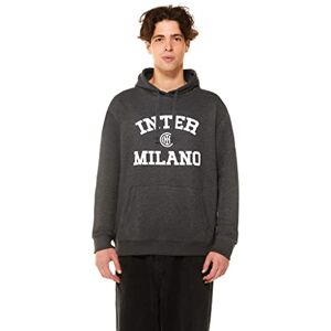 Inter FC nazionale Milano S.p.A Hooded Sweatshirt, Unisex-Adult, Official Product, Back to Stadium Collection, grey, S Inter FC nazionale Milano S.p.A Hooded Sweatshirt, Unisex-Adult, Official Product, Back to Stadium Collection, grey, S