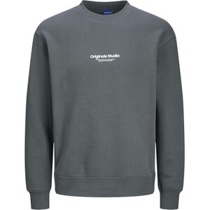 JACK & JONES Men's Jorvesterbro Sweat Crew Neck Noos Sweatshirt, Iron Gate, M JACK & JONES Men's Jorvesterbro Sweat Crew Neck Noos Sweatshirt, Iron Gate, M