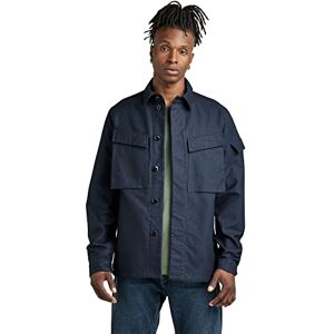 G-STAR Men's Unisex Mysterious Overshirt, Blue (salute D21982-D190-C742), S G-STAR Men's Unisex Mysterious Overshirt, Blue (salute D21982-D190-C742), S