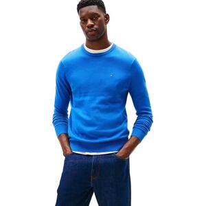 Tommy Hilfiger Men’s Essential Cotton Round Neck Jumper, Blue (Blue Orbit), XL Tommy Hilfiger Men’s Essential Cotton Round Neck Jumper, Blue (Blue Orbit), XL