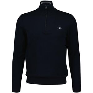 GANT Classic Cotton Half Zip, Evening Blue, 4XL GANT Classic Cotton Half Zip, Evening Blue, 4XL