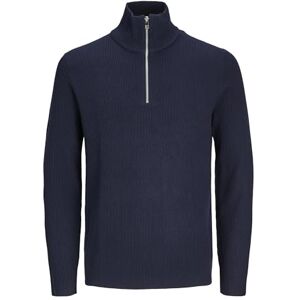 JACK & JONES Men's Jjeperfect Knit Half Zip Sn Jumper, Sky Captain, S JACK & JONES Men's Jjeperfect Knit Half Zip Sn Jumper, Sky Captain, S