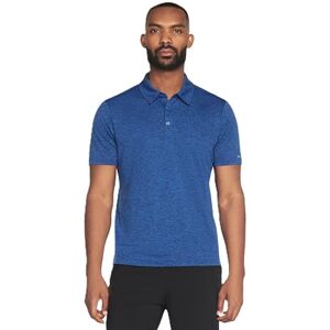 Skechers Men's Godri Charge Polo Shirt, True Blue/Bold Black, M Skechers Men's Godri Charge Polo Shirt, True Blue/Bold Black, M