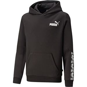Puma Childrens Unisex Kids Essentials Tape Camo Hoodie - Black - Size 9-10y Puma Childrens Unisex Kids Essentials Tape Camo Hoodie - Black - Size 9-10y