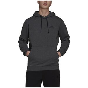 adidas Men's Essentials Fleece Hoodie, dark grey heather/black, S adidas Men's Essentials Fleece Hoodie, dark grey heather/black, S