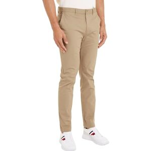 Tommy Hilfiger Men's Denton Essential Twill Stretch Chinos, Beige (Beige), 32W/28L Tommy Hilfiger Men's Denton Essential Twill Stretch Chinos, Beige (Beige), 32W/28L